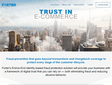 Tablet Screenshot of forter.com